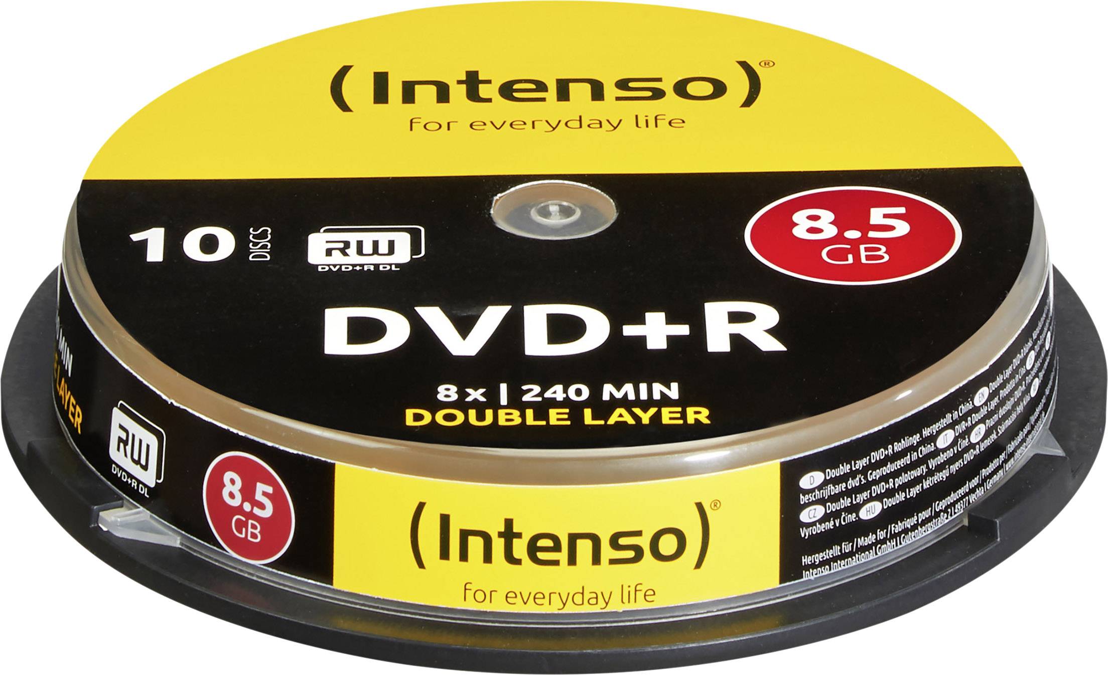 INTENSO DVD+R Spindel (DoubleLayer), 10 Stück
