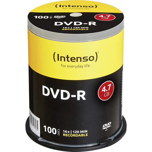 Intenso 4101156 DVD-R Rohling 4.7GB 100 St. Spindel