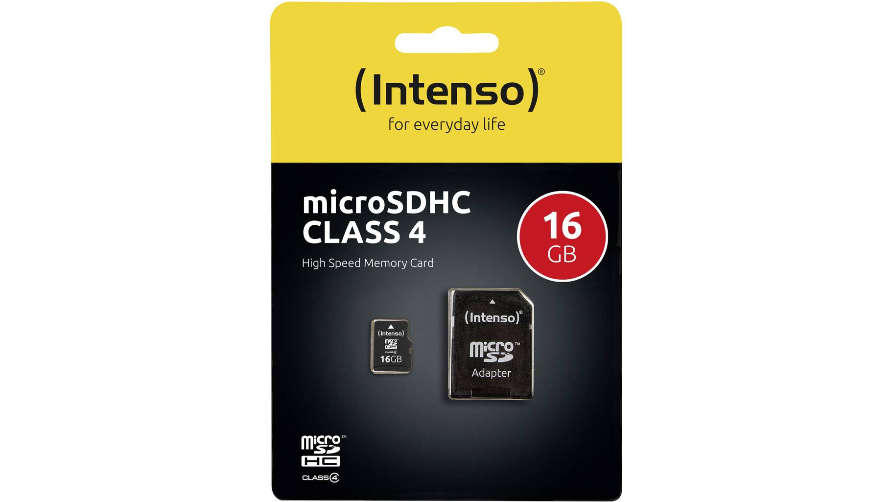 Intenso 16GB Micro SDHC-Card microSDHC-Karte 16GB Class 4 inkl. SD Intenso 16GB Micro SDHC-Card microSDHC-Karte 16GB Class 4 inkl. SD