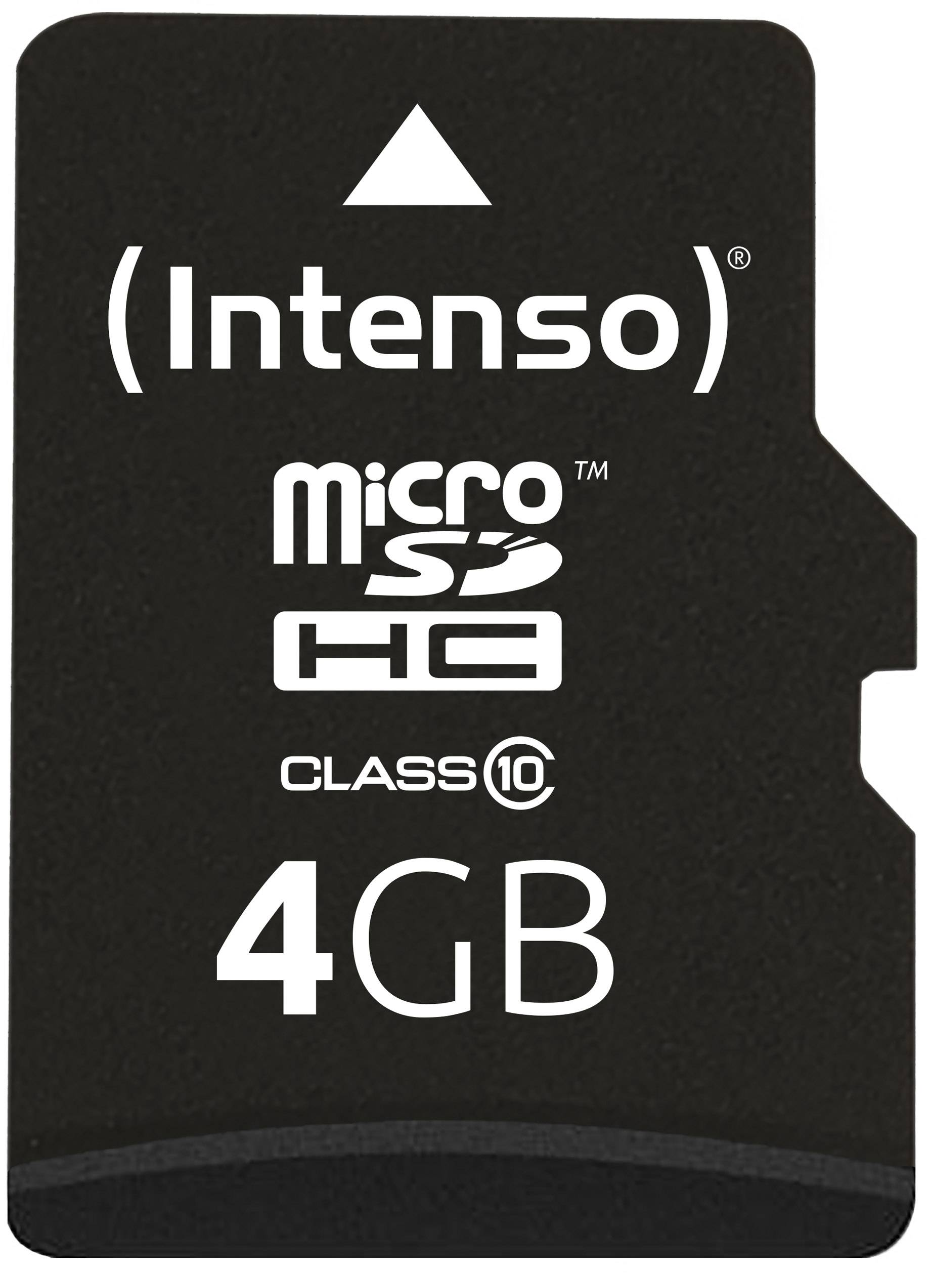 Intenso High Performance microSDHC-Karte 4GB Class 10 inkl. SD-Adapter