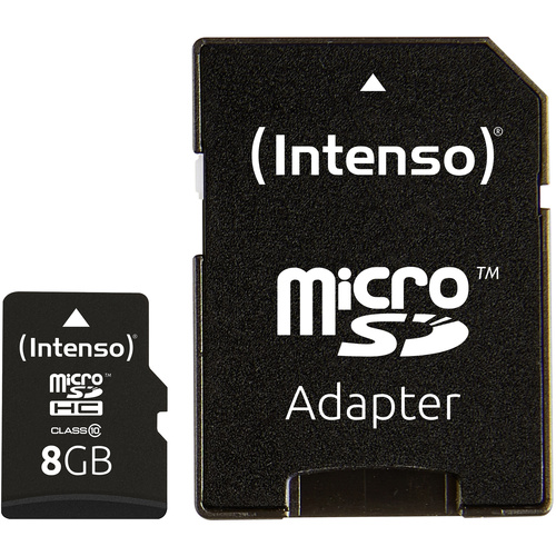 Intenso High Performance microSDHC-Karte 8GB Class 10 inkl. SD-Adapter