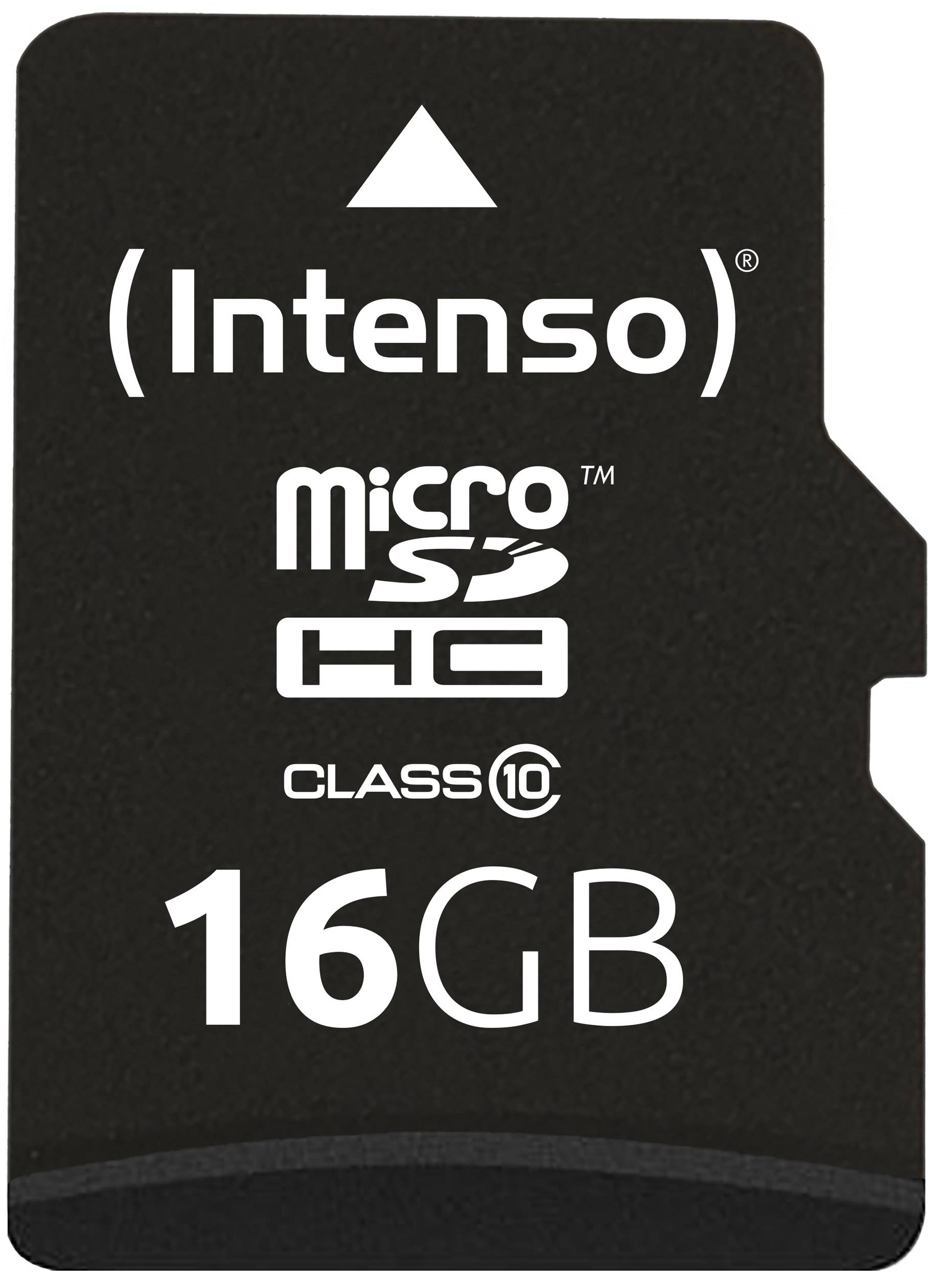 Intenso High Performance microSDHC-Karte 16 GB Class 10 inkl. SD-Adapter