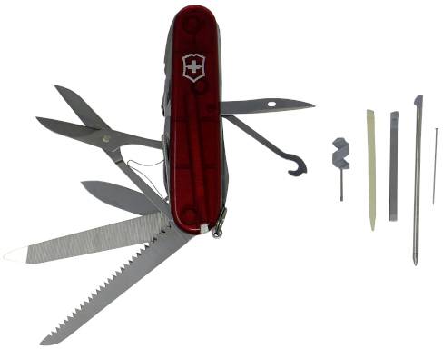 Victorinox SwissChamp 1.6795.T Schweizer Taschenmesser Anzahl Funktionen 33 Rot (transparent)