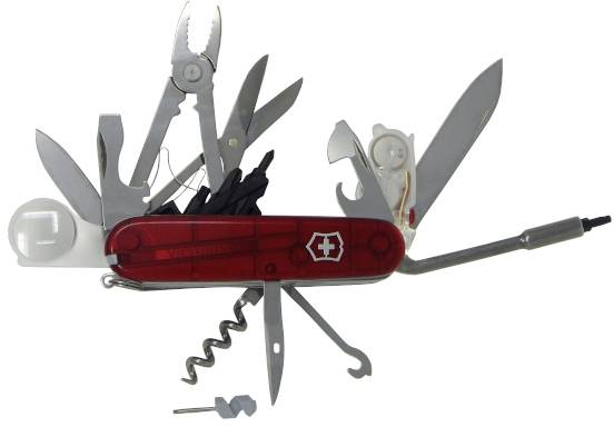 Victorinox CyberTool Lite 1.7925.T Schweizer Taschenmesser Anzahl Funktionen 36 Rot (transparent)