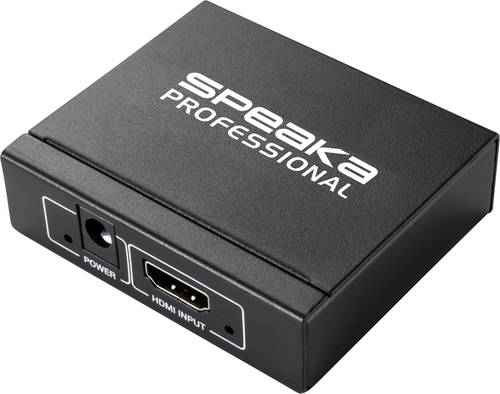 SpeaKa Professional 2 Port HDMI-Splitter 3D-Wiedergabe möglich 1920 x 1080 Pixel Schwarz