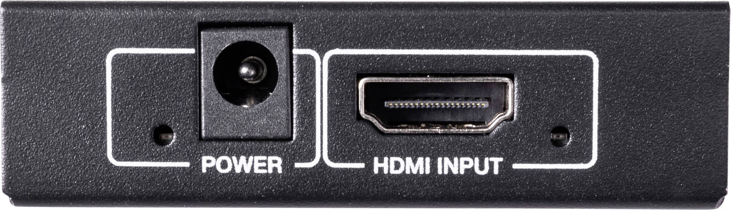 SpeaKa Professional 2 Port HDMI-Splitter 3D-Wiedergabe möglich 1920 x 1080 Pixel Schwarz