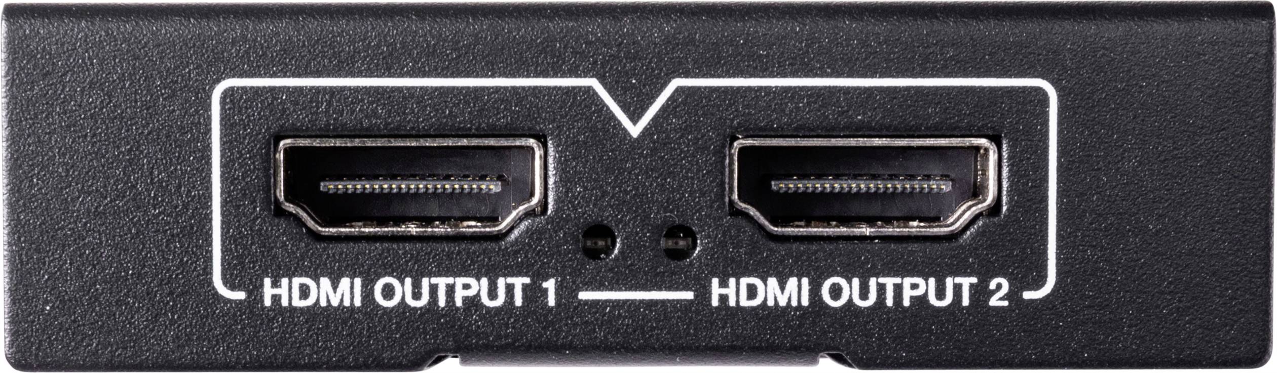 SpeaKa Professional 2 Port HDMI-Splitter 3D-Wiedergabe möglich 1920 x 1080 Pixel Schwarz