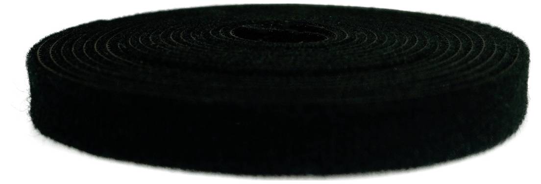 TOOLCRAFT KL10X3000C Klettband zum Bündeln Haft- und Flauschteil (L x B) 3000mm x 10mm Schwarz 4St.