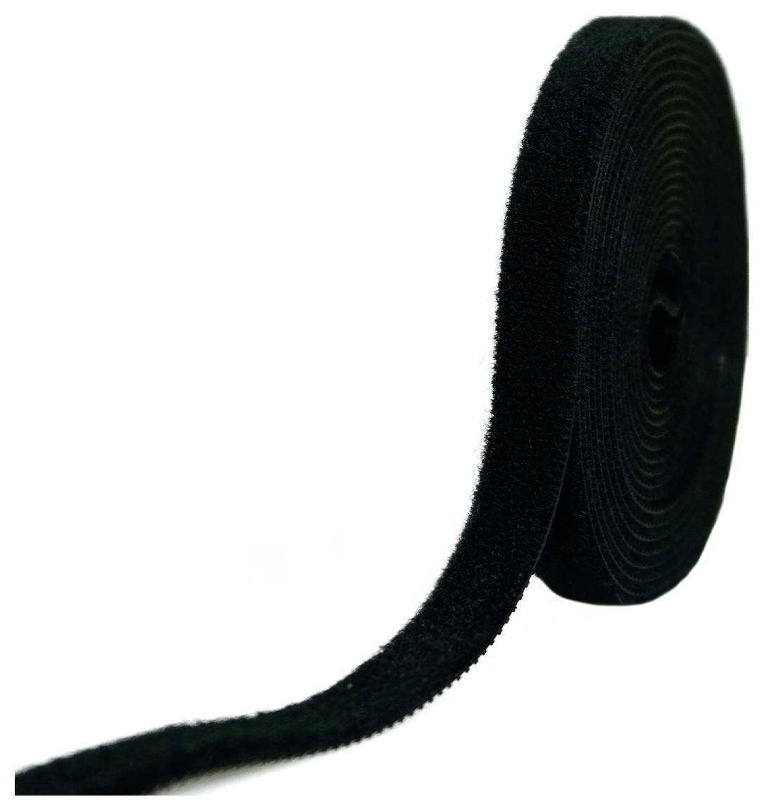 TOOLCRAFT KL10X3000C Klettband zum Bündeln Haft- und Flauschteil (L x B) 3000mm x 10mm Schwarz 4St.