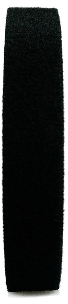 TOOLCRAFT KL25X2500C Klettband zum Bündeln Haft- und Flauschteil (L x B) 2500mm x 25mm Schwarz 2St.