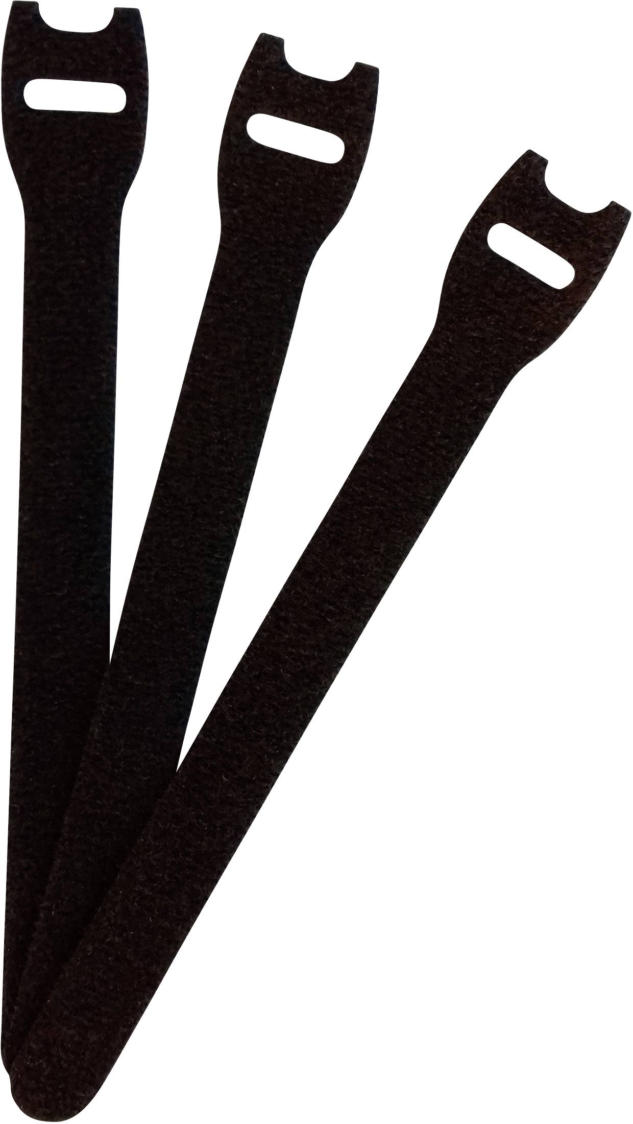 FASTECH® E1-1-330-B100 Klettkabelbinder zum Bündeln Haft- und Flauschteil (L x B) 150mm x 13mm Schwarz