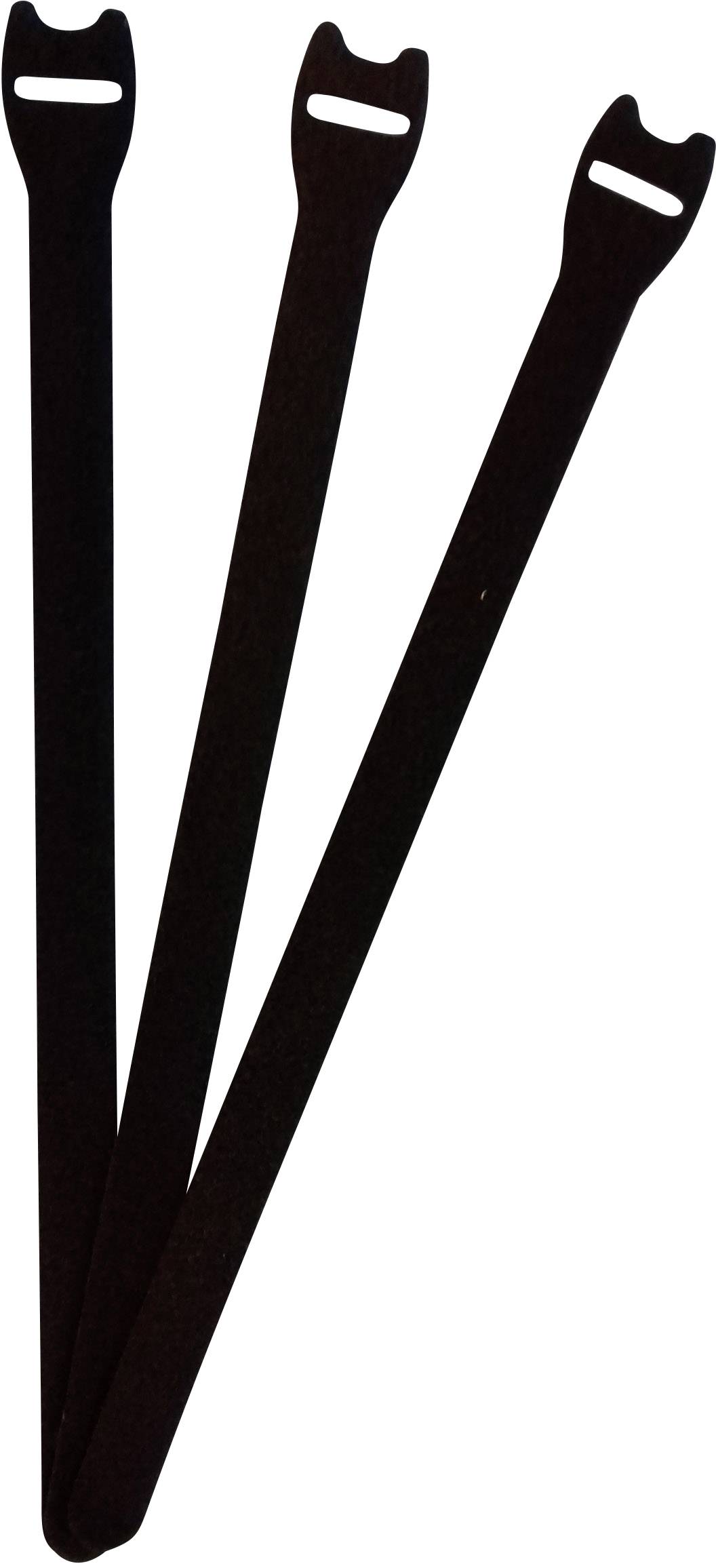FASTECH® E1-4-330-B100 Klettkabelbinder zum Bündeln Haft- und Flauschteil (L x B) 304 mm x 16 mm Schwarz