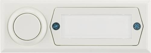Grothe 51013 Klingeltaster mit Namensschild 1fach Weiß 12 V/1,5 A