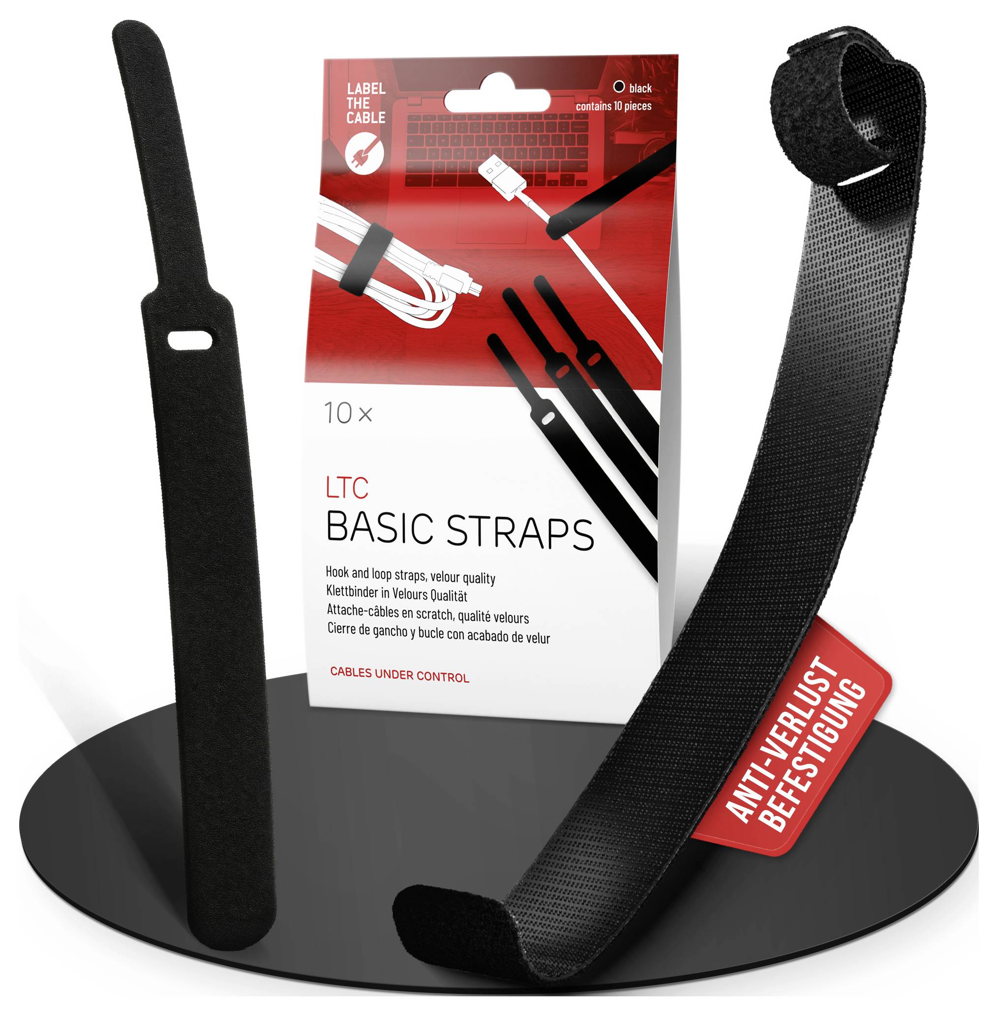 Label the Cable LTC BASIC STRAPS L LTC 1110 10 St. Schwarz