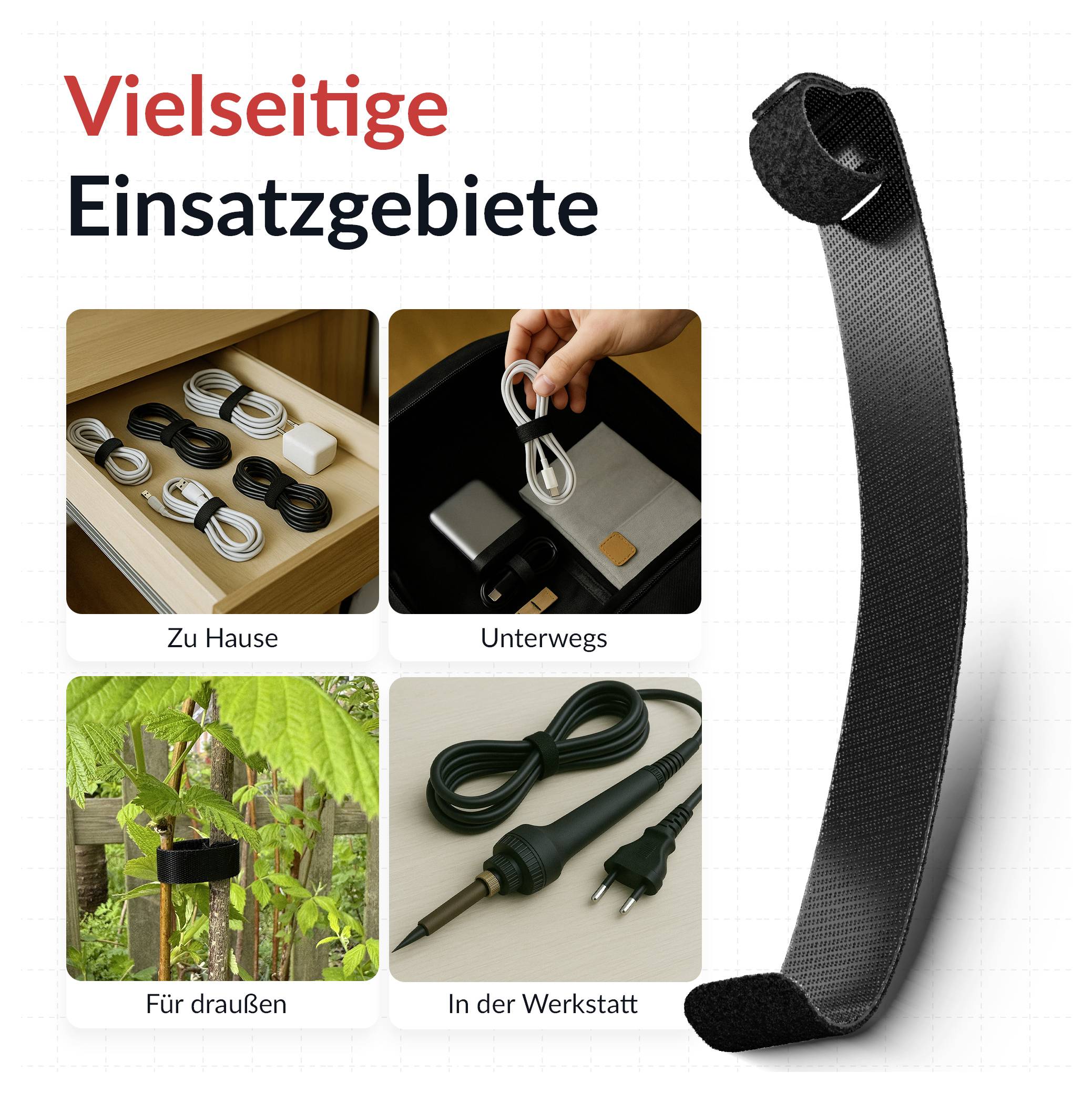 Label the Cable LTC BASIC STRAPS L LTC 1110 10 St. Schwarz