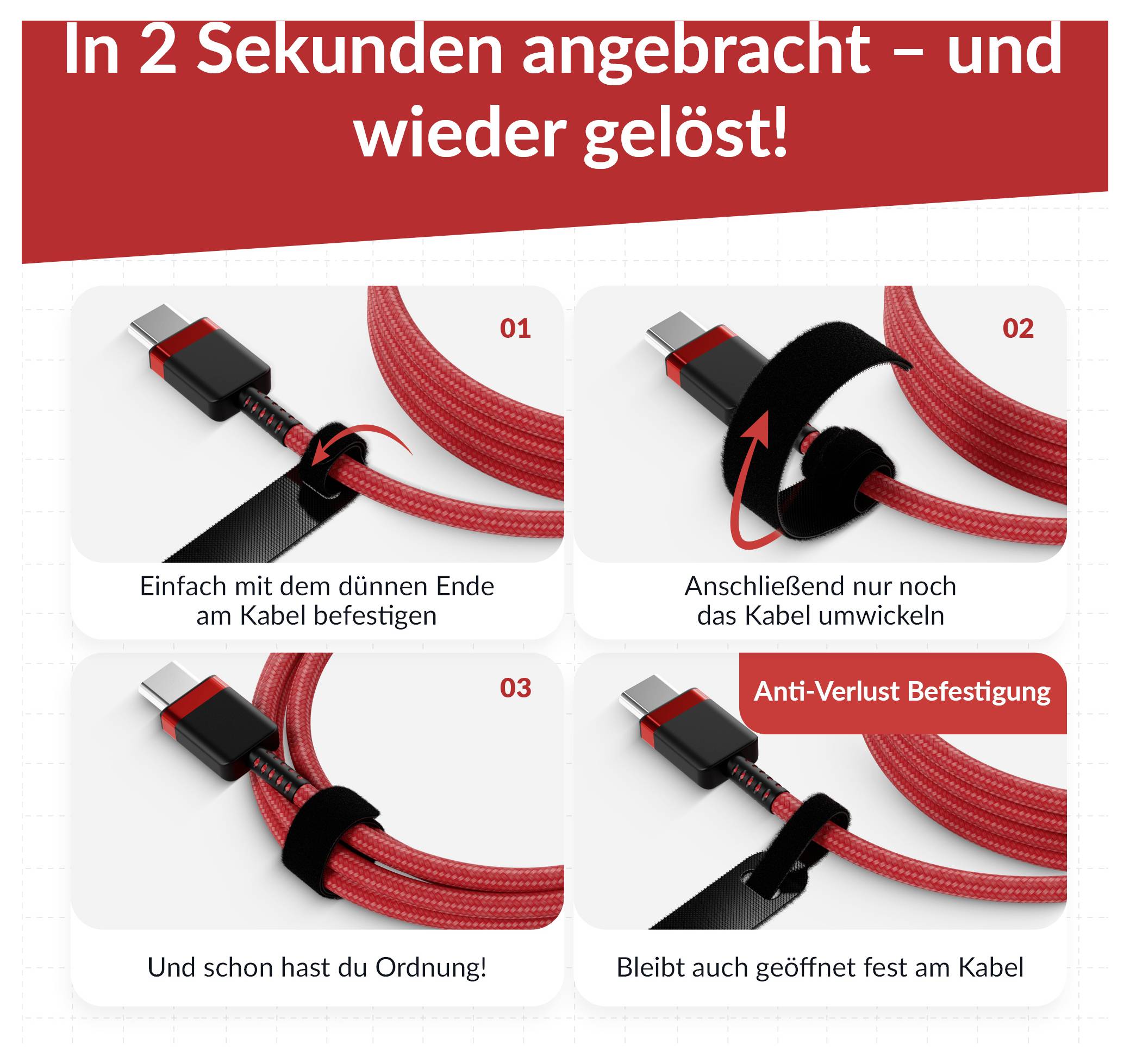 Label the Cable LTC BASIC STRAPS L LTC 1110 10 St. Schwarz