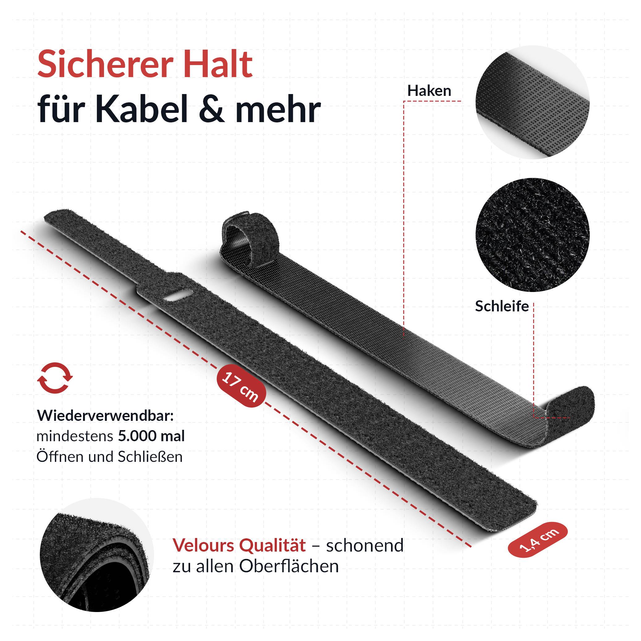 Label the Cable LTC BASIC STRAPS L LTC 1110 10 St. Schwarz