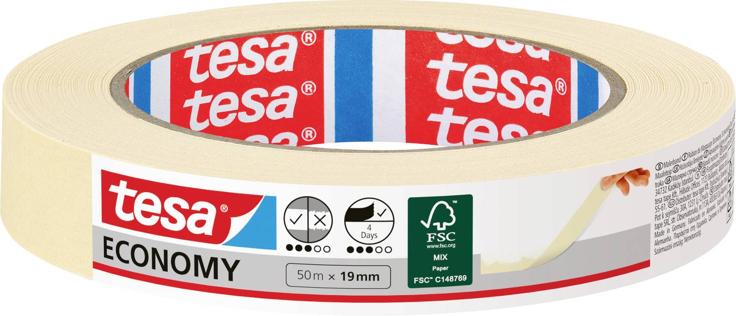 TESA UNIVERSAL 05286-00000-03 Kreppband Beige (L x B) 50m x 19mm 1St.