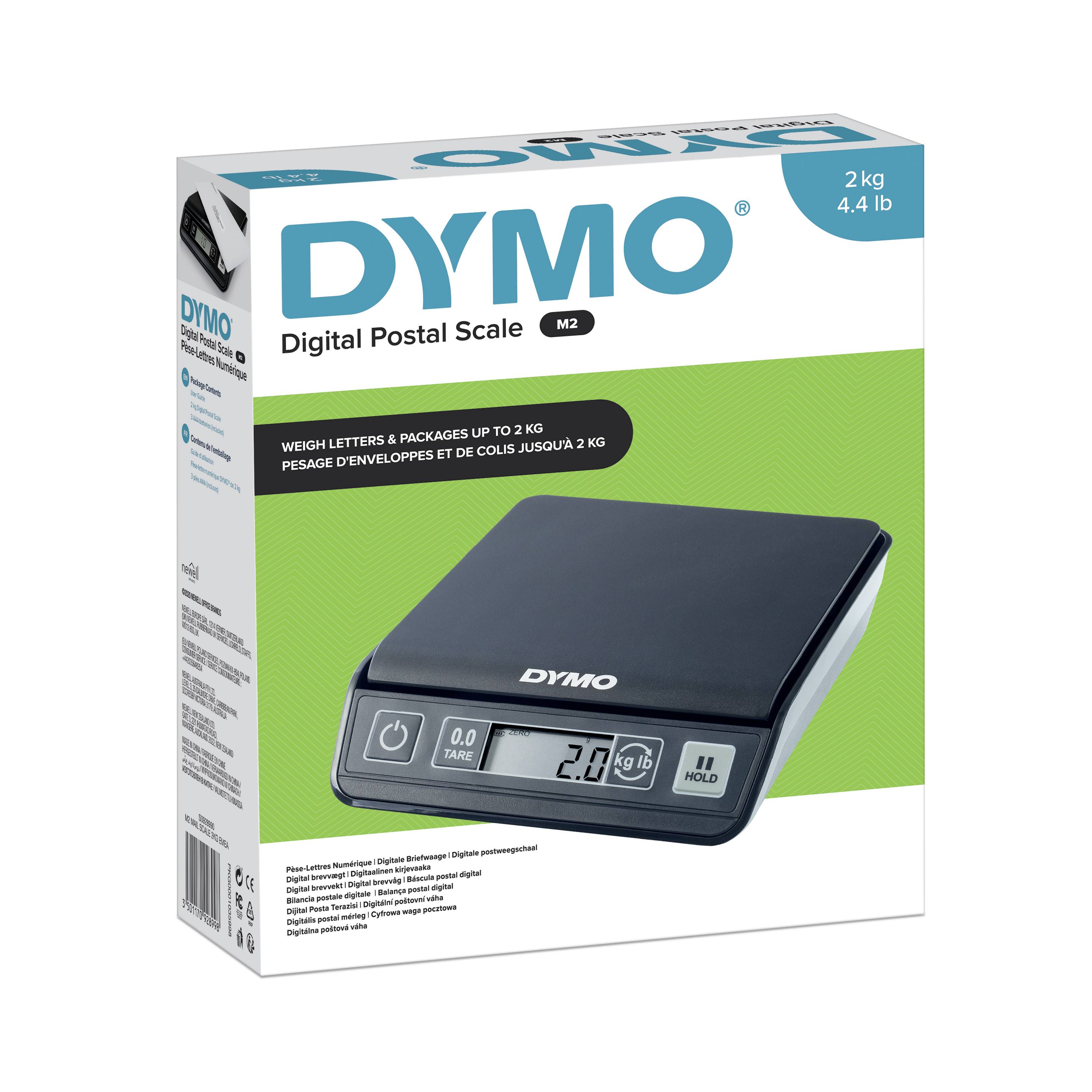 DYMO 606495 Briefwaage Wägebereich (max.) 2 kg Ablesbarkeit 1 g Schwarz