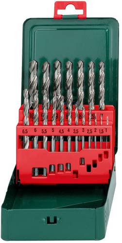 Metabo 627153000 HSS Metall-Spiralbohrer-Set 19teilig 1 mm, 1.5 mm, 2 mm, 2.5 mm, 3 mm, 3.5 mm, 4 m