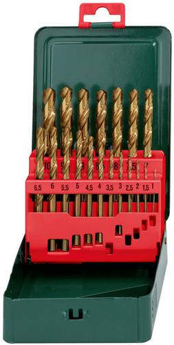 Metabo 627156000 HSS Metall-Spiralbohrer-Set 19teilig 1 mm, 1.5 mm, 2