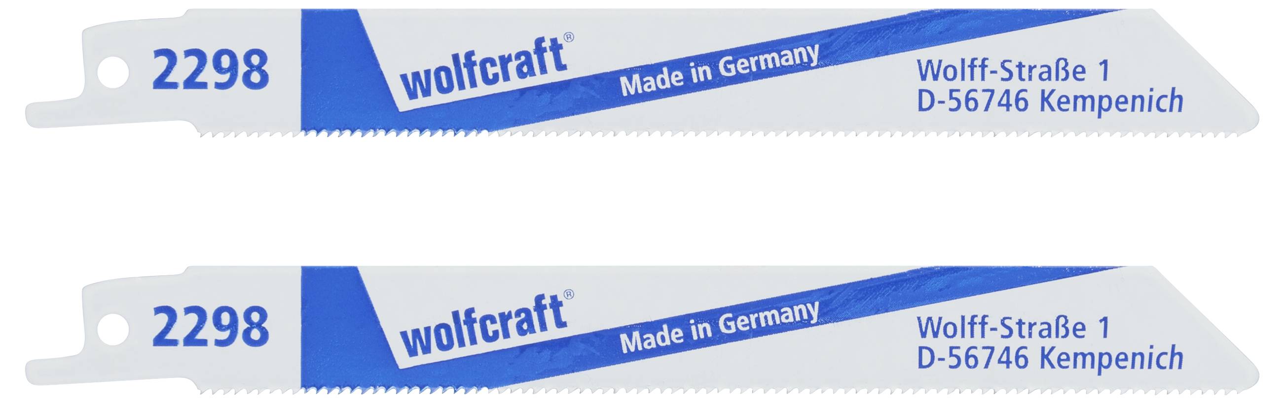 Wolfcraft 2298000 2 Säbelsägeblätter Sägeblatt-Länge 152mm 2St.