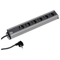 Bachmann 300000 Steckdosenleiste 19 Zoll 6fach Schwarz, Anthrazit Schutzkontakt 1St. Bachmann 300000 Steckdosenleiste 19 Zoll 6fach Schwarz, Anthrazit Schutzkontakt 1St.