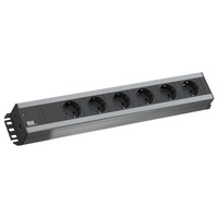 Bachmann 300000 Steckdosenleiste 19 Zoll 6fach Schwarz, Anthrazit Schutzkontakt 1St. Bachmann 300000 Steckdosenleiste 19 Zoll 6fach Schwarz, Anthrazit Schutzkontakt 1St.