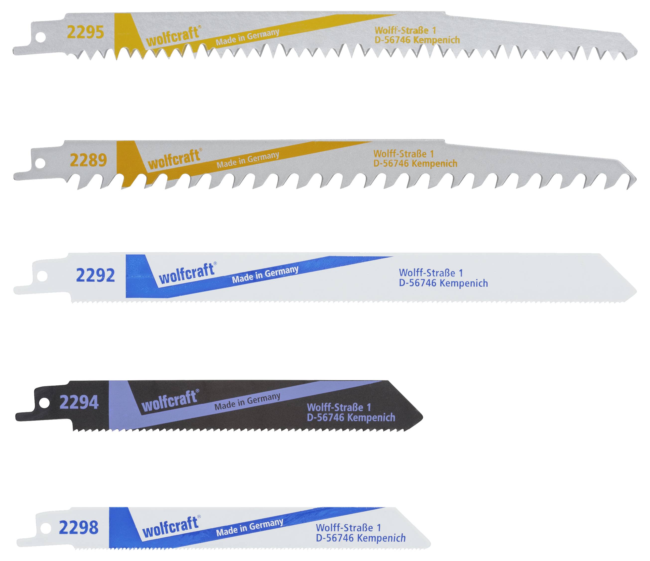 Wolfcraft 3599000 5 Säbelsägeblätter 5St.