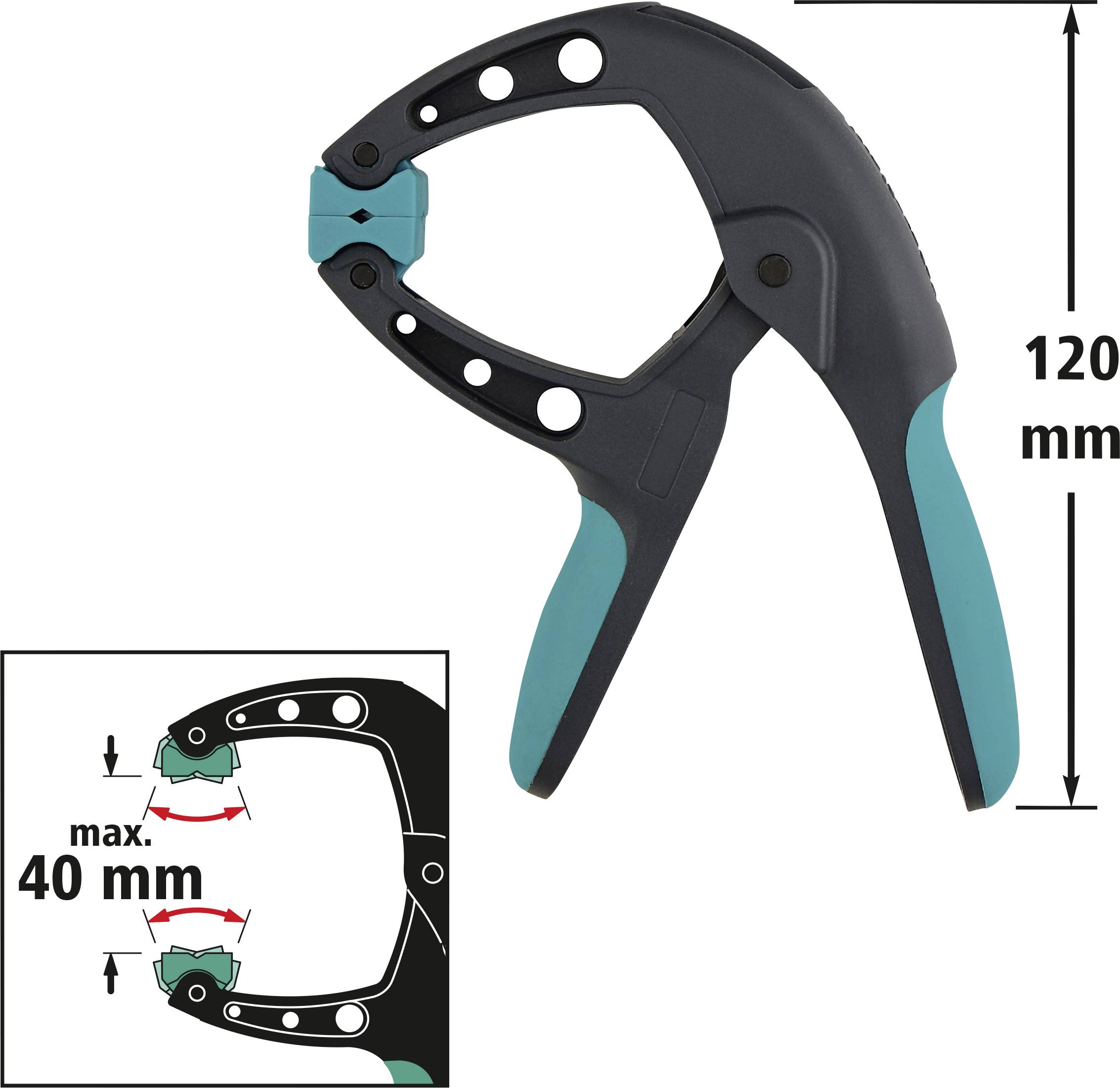 Wolfcraft FZH 40 -Federzwinge 3626000 Spann-Weite (max.):40mm