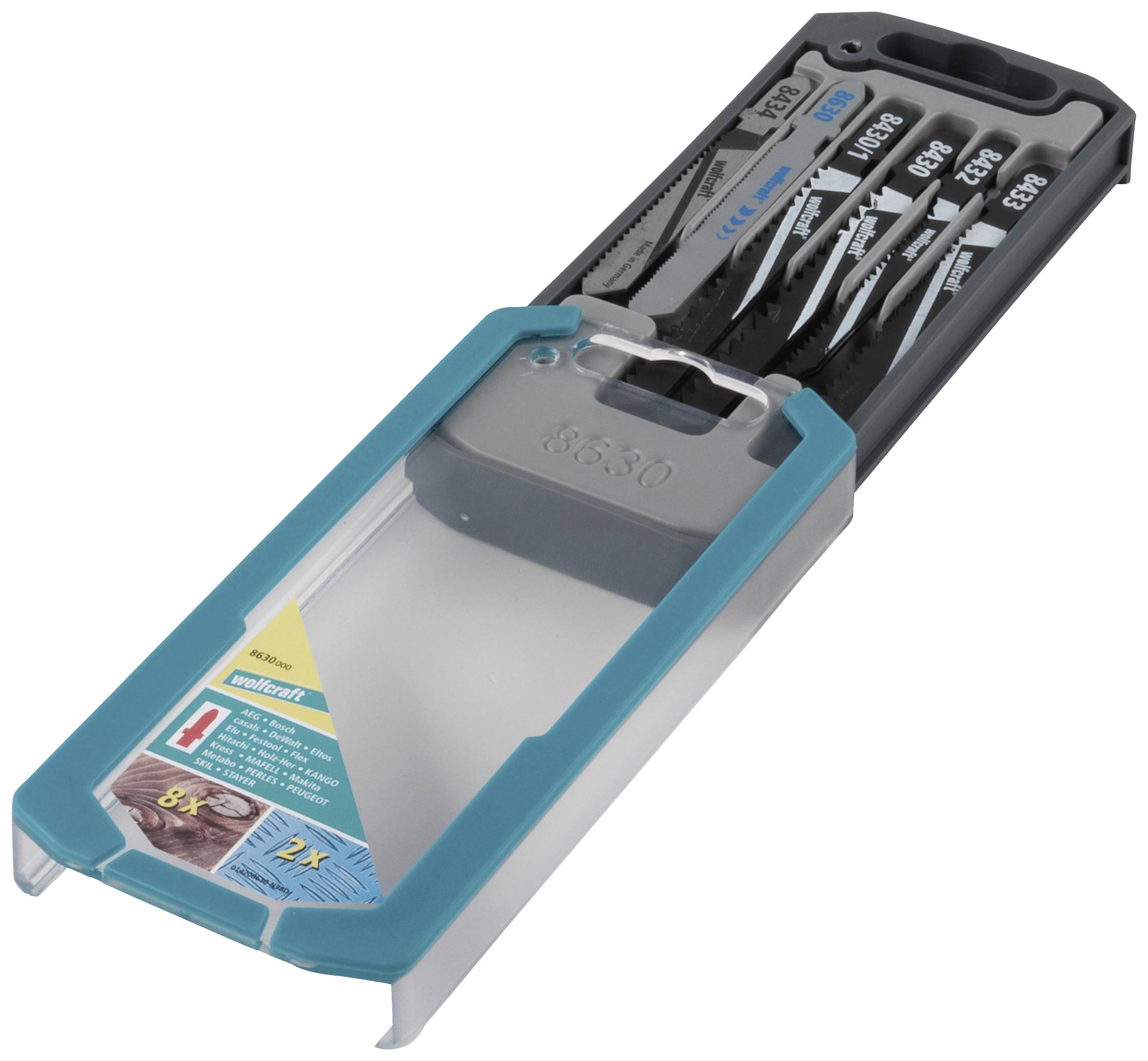 Wolfcraft 8630000 1 Sort. Stichsägebl. Bosch Box 10 tlg. 10St.