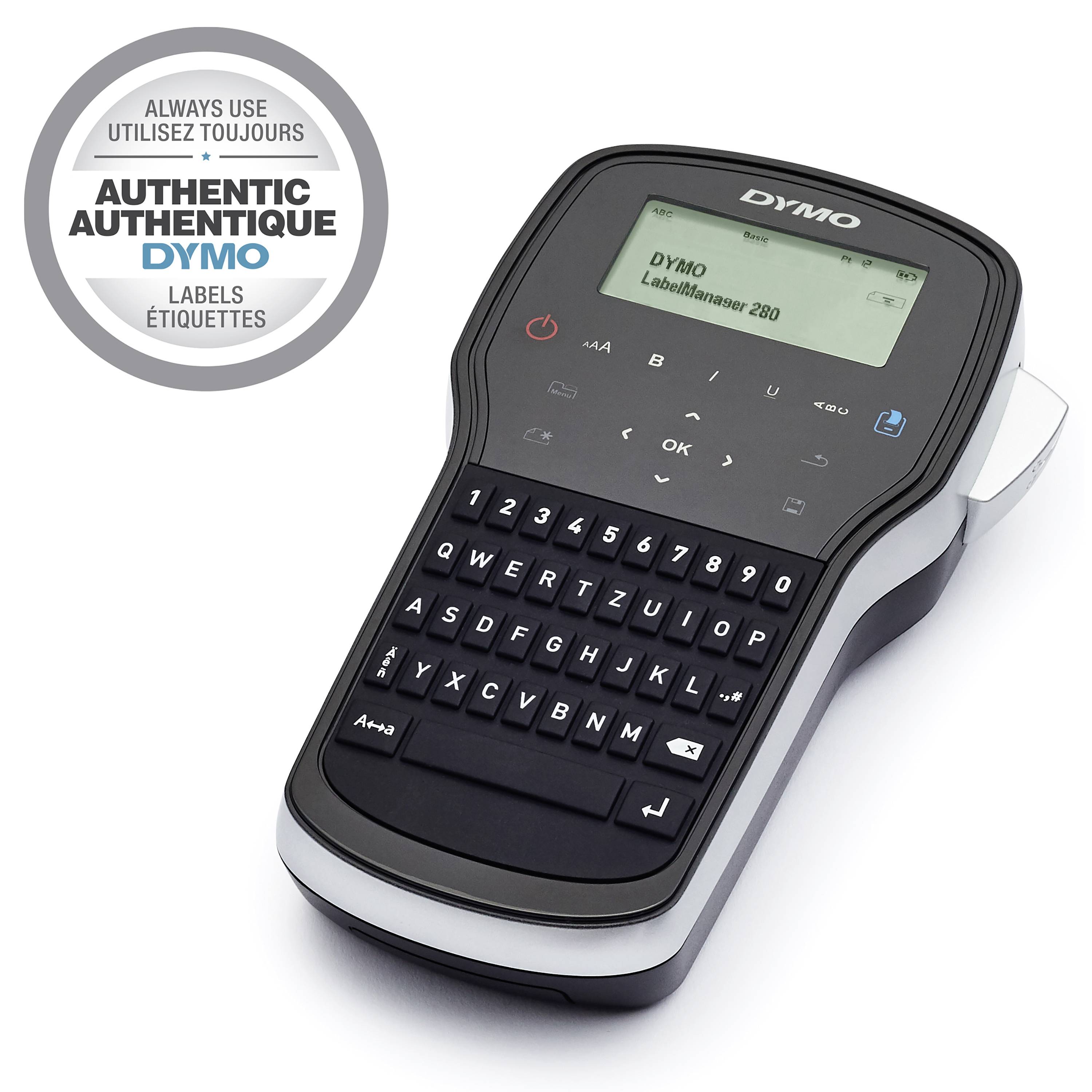 DYMO LabelManager 280 Beschriftungsgerät Geeignet für Schriftband: D1 6 mm, 9 mm, 12 mm