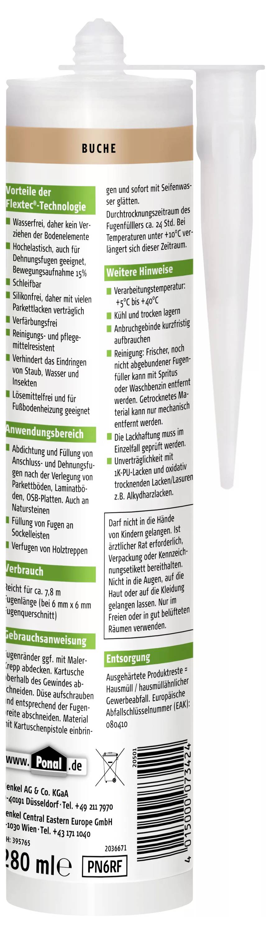 Ponal Parkett & Laminat Fugenfüller Herstellerfarbe Ahorn PN5RF 280g