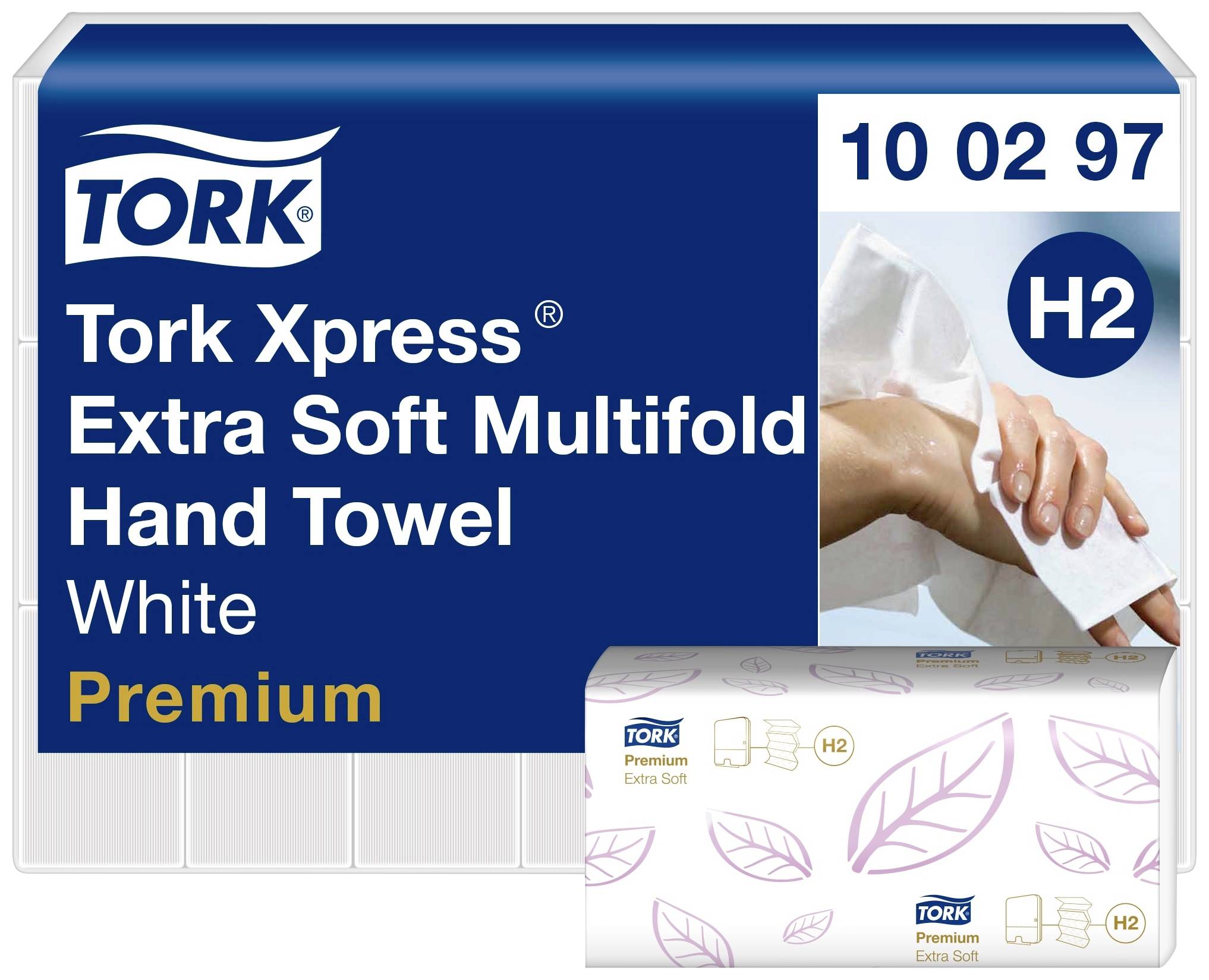 TORK 100297 Xpress® Multifold Premium Papierhandtücher (L x B) 34cm x 21cm Hochweiß 2100St.