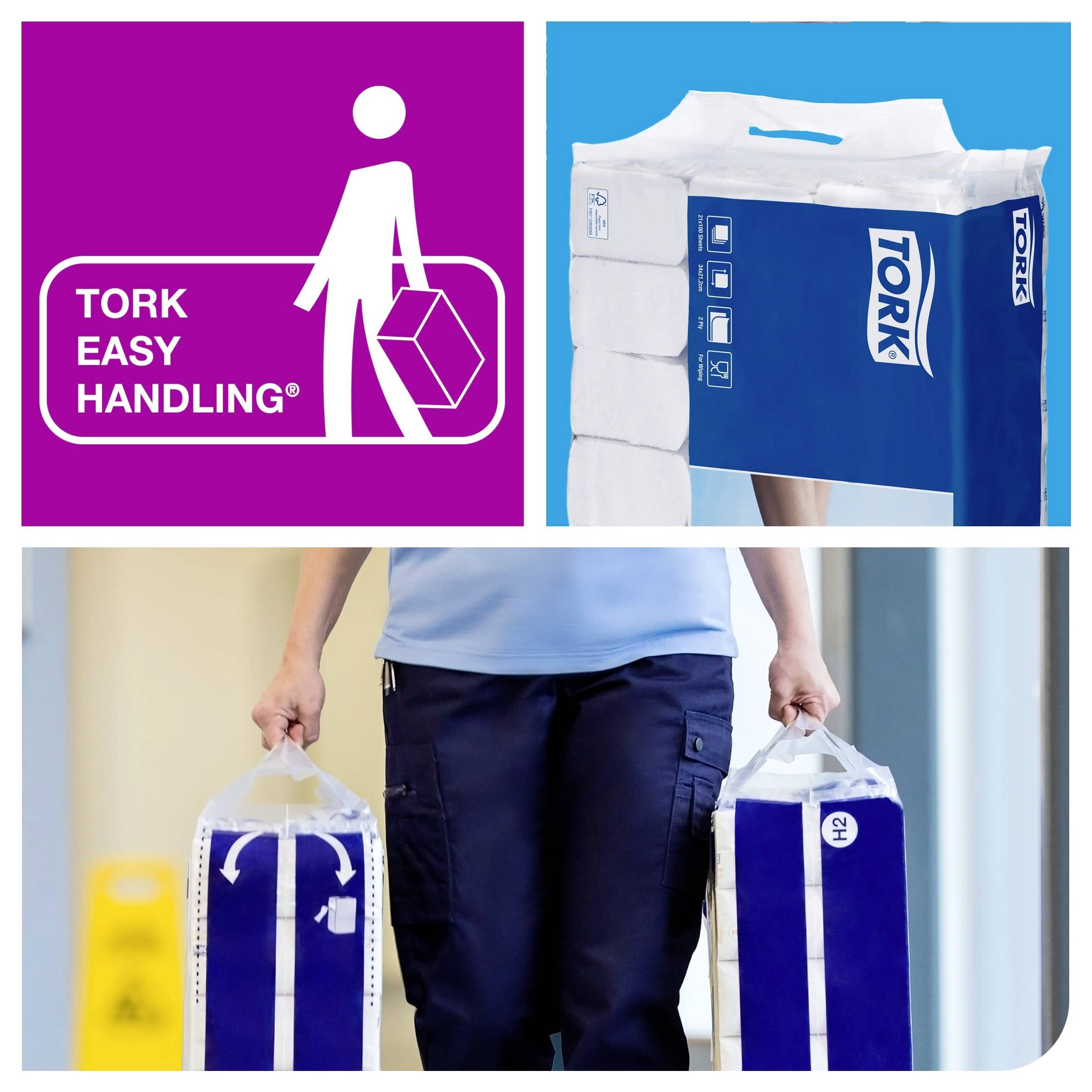 TORK 100297 Xpress® Multifold Premium Papierhandtücher (L x B) 34cm x 21cm Hochweiß 2100St.