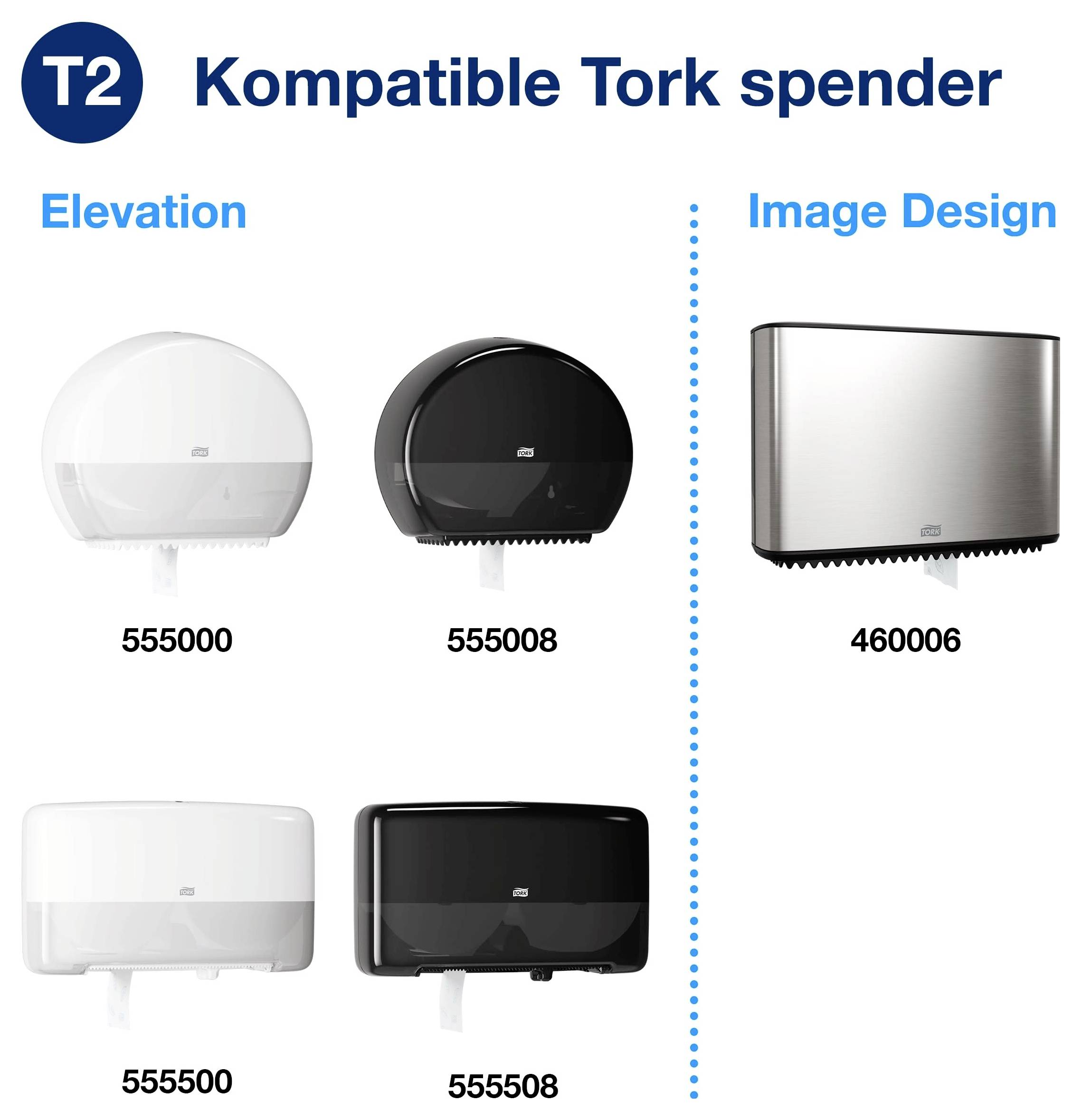 Tork Toilettenpapier Mini Jumbo 110255 3lagig weiß 12 St./Pack.