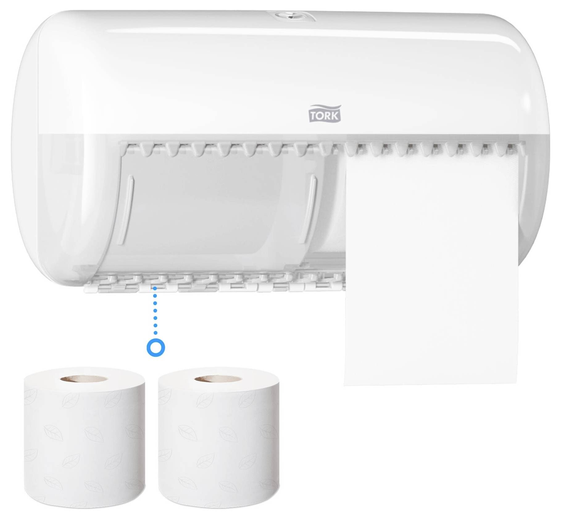 Toilettenpapierspender Elevation Compact Kleinrolle (T6-System) Kunststoff weiß