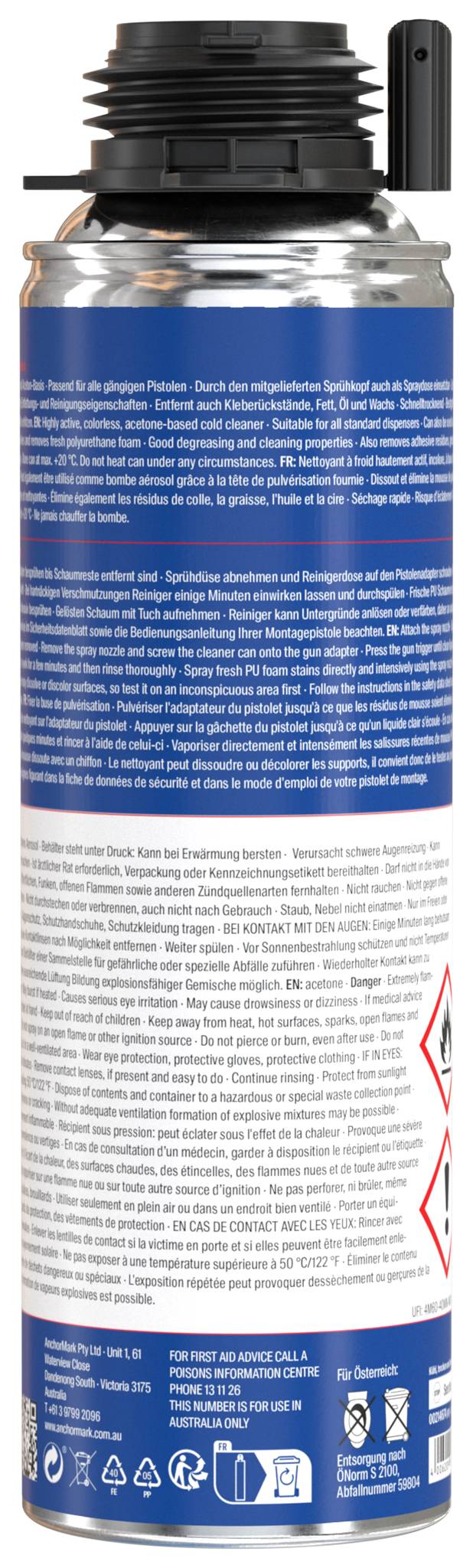 Fischer 53085 PU- und Pistolenreiniger PUR 500 500ml