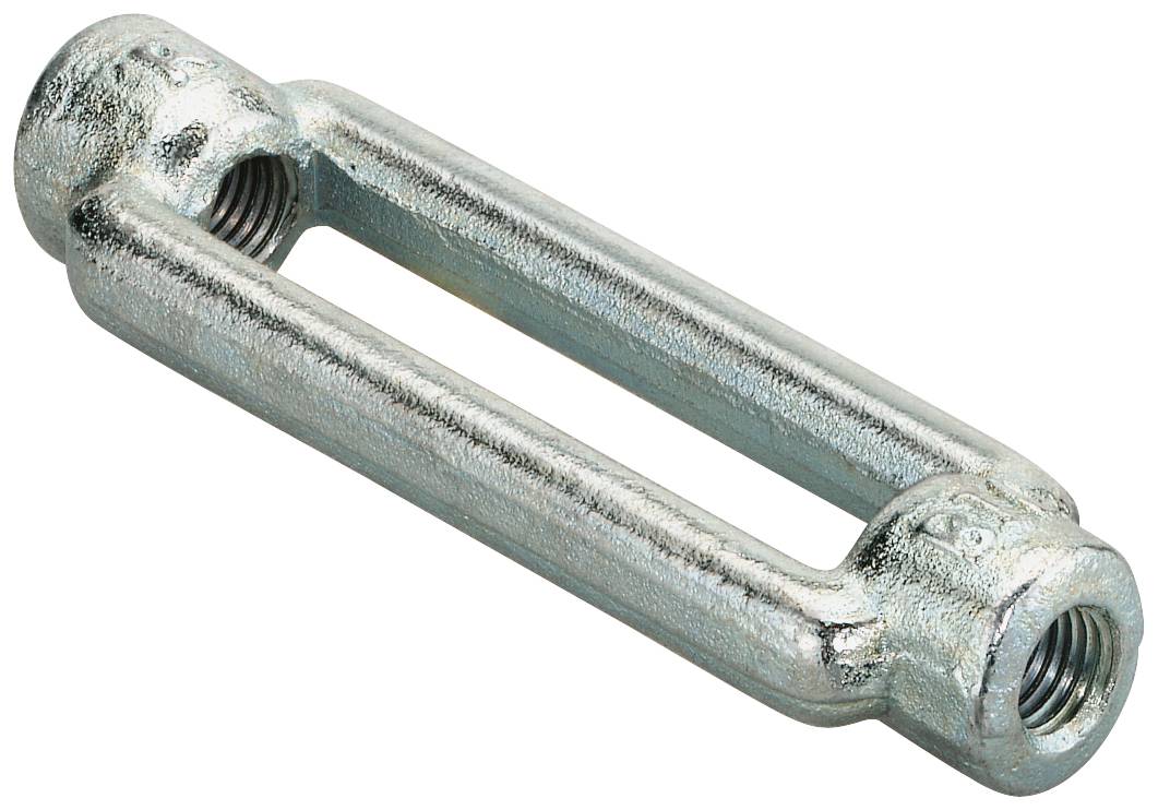 Metallösenspanner mit Gewinde, wird verwendet, um die Spannung in Kabeln oder Seilen einzustellen.