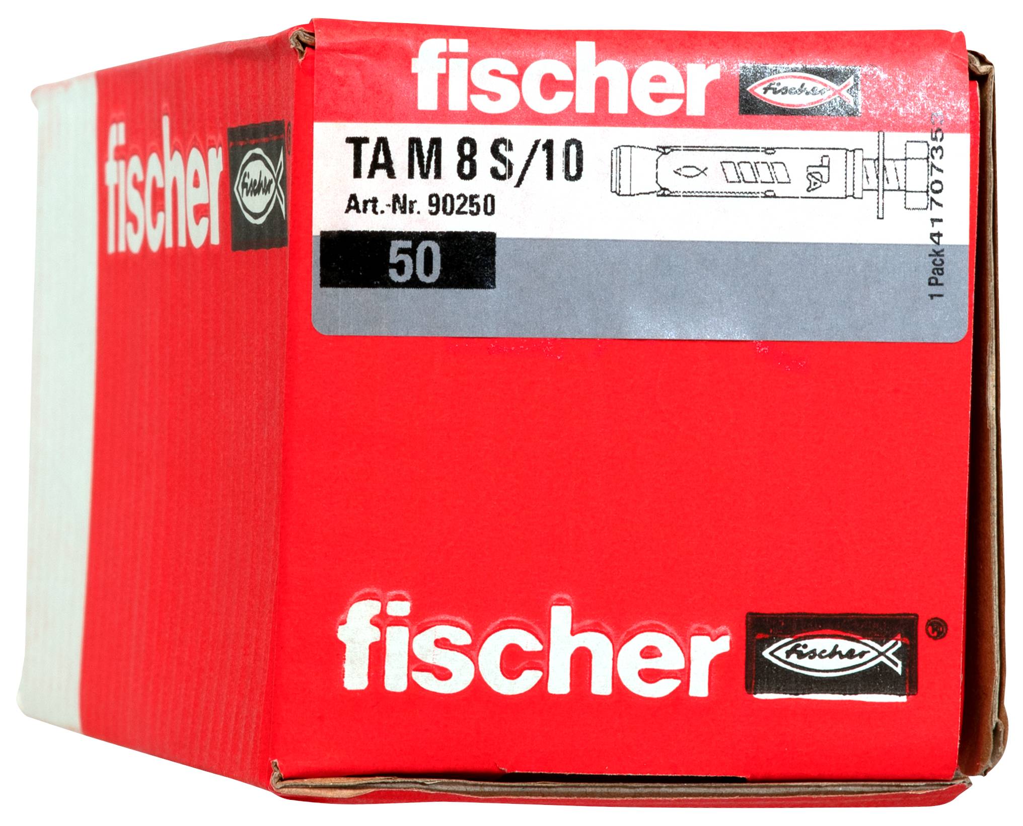 Rote Fischer-Box mit der Aufschrift 