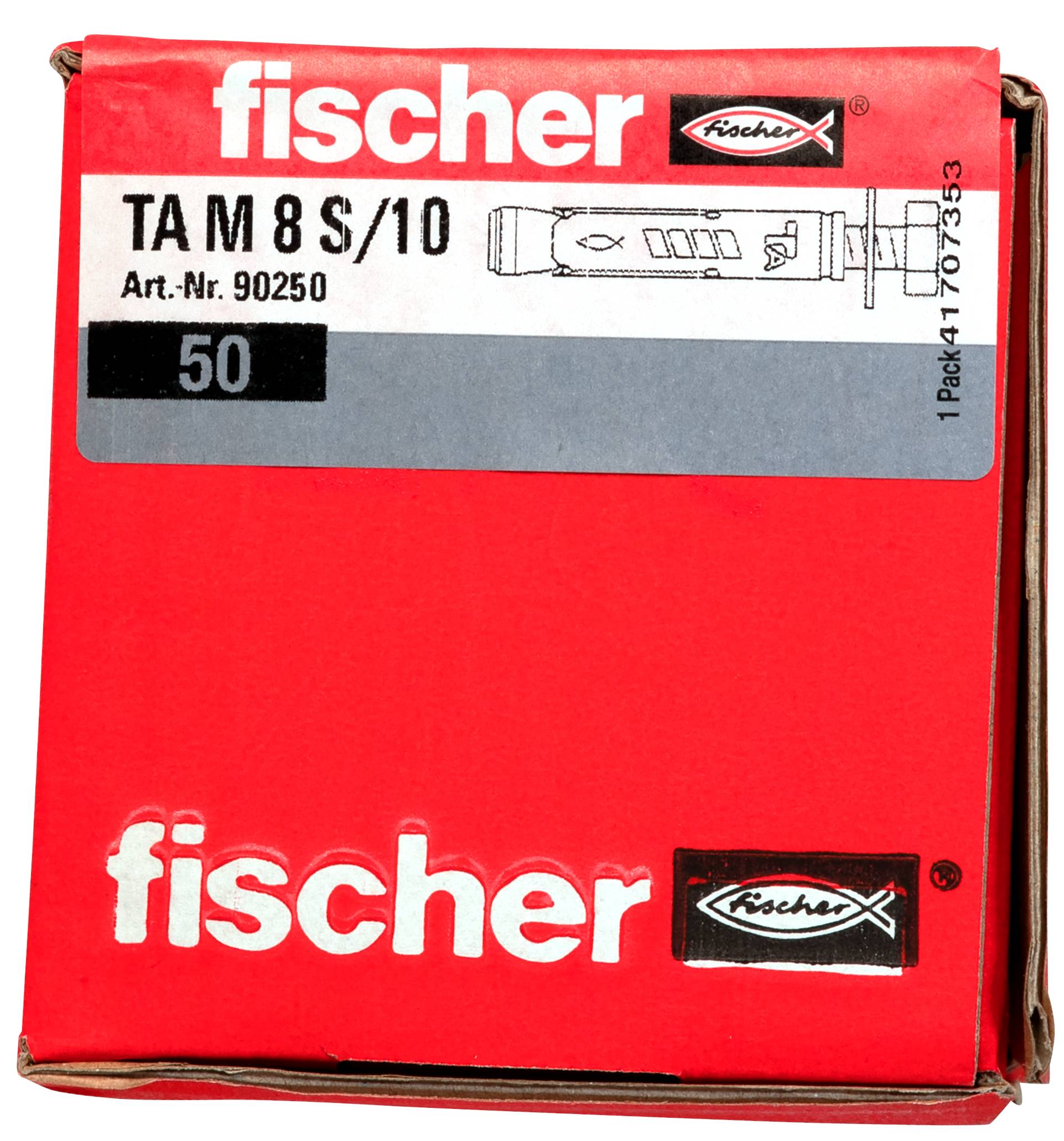 Rote Fischer-Box mit der Bezeichnung 