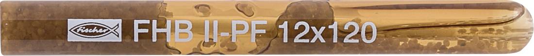 Ein Holzschild in Paddelform zeigt den Text „FHB II-PF 12x120