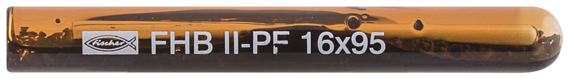 Ein Glassicherung aus Bernsteinglas mit der Bezeichnung „FHB II-PF 16x95