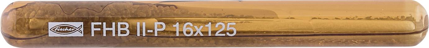 Bernsteinfarbige zylindrische Sicherung mit der Bezeichnung „FHB II-P 16x125