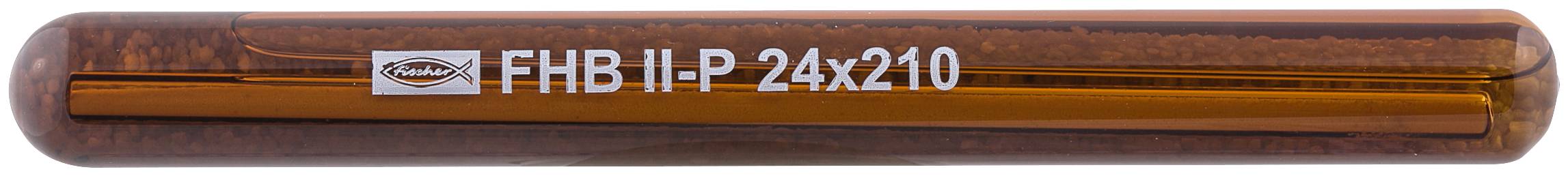 Orange zylindrische LED-Leuchtenleiste mit der Bezeichnung FHB II-P 24x210, mit kleinem Markenlogo auf der linken Seite.
