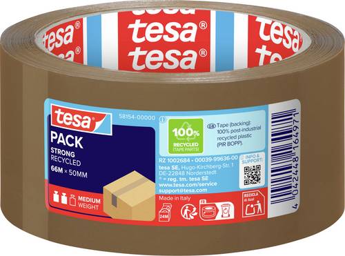TESA ECO & STRONG 58154-00000-00 Packband tesapack® Braun (L x B) 66 m x 50 mm 1 St.