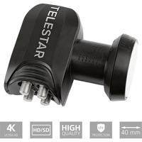 Telestar SkyQuad HC Quad-LNB Teilnehmer-Anzahl: 4 Feedaufnahme: 40mm Wetterschutz, mit Switch Schwarz, Hellgrau Telestar SkyQuad HC Quad-LNB Teilnehmer-Anzahl: 4 Feedaufnahme: 40mm Wetterschutz, mit Switch Schwarz, Hellgrau