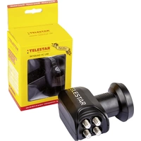 Telestar SkyQuad HC Quad-LNB Teilnehmer-Anzahl: 4 Feedaufnahme: 40mm Wetterschutz, mit Switch Schwarz, Hellgrau Telestar SkyQuad HC Quad-LNB Teilnehmer-Anzahl: 4 Feedaufnahme: 40mm Wetterschutz, mit Switch Schwarz, Hellgrau