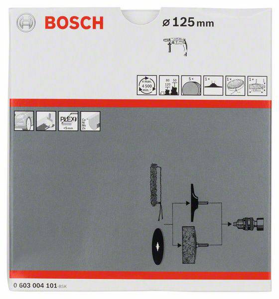 Bosch Accessories 0603004101 Polier-Set S24, 8-teilig, für Bohrmaschinen 1St.