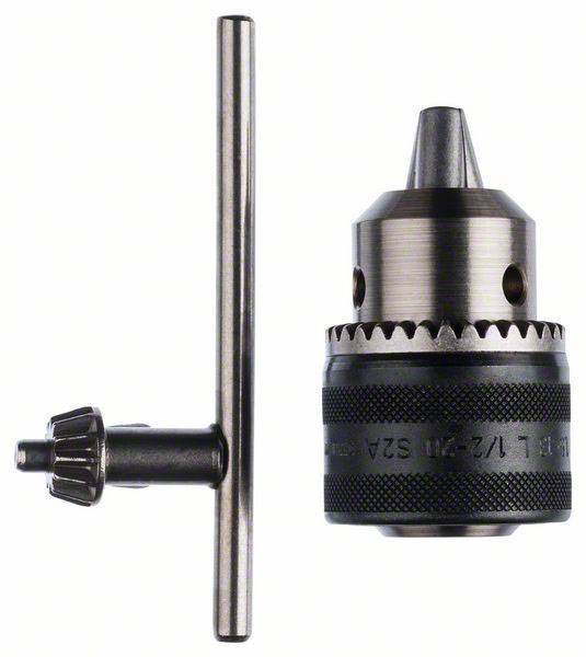 Bosch Accessories Zahnkranzbohrfutter bis 13 mm, 1,5 - 13 mm, 1/2 Zoll - 20, für Rechts-/Linkslauf 1608571062
